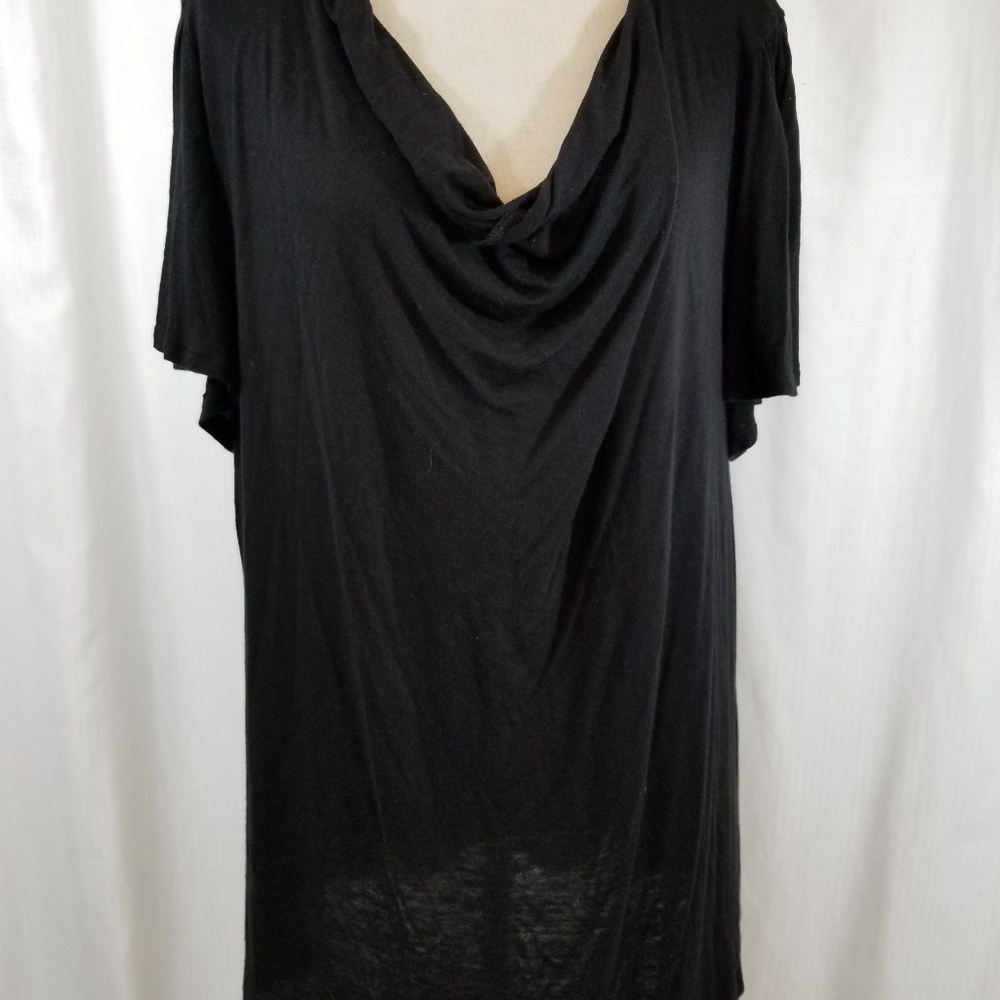 Glitter  Scape Shirt Draped in the front size 2X/3